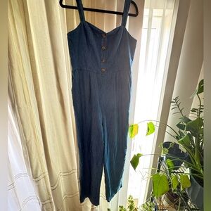 Old Navy Dark Blue Jumpsuit with Button Details